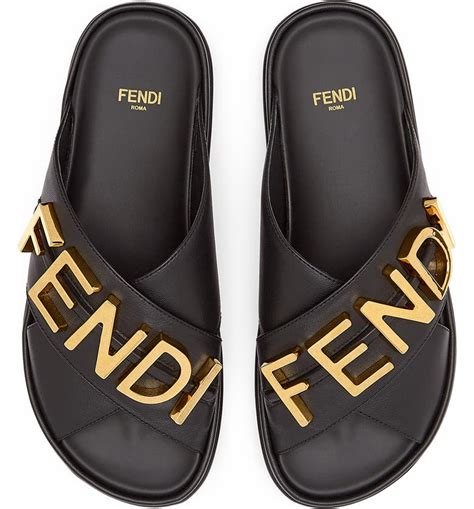 farfetch fendi slides|Fendi slides for women.